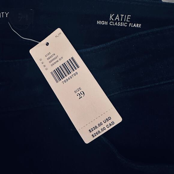 Anthropologie/ Fidelity Denim Katie High Classic Flare, NWT, Size 29 - Picture 2 of 10
